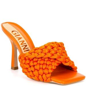 Gianni Bini Keita Woven Square Toe Dress Sandals. Size 6. Brand New!